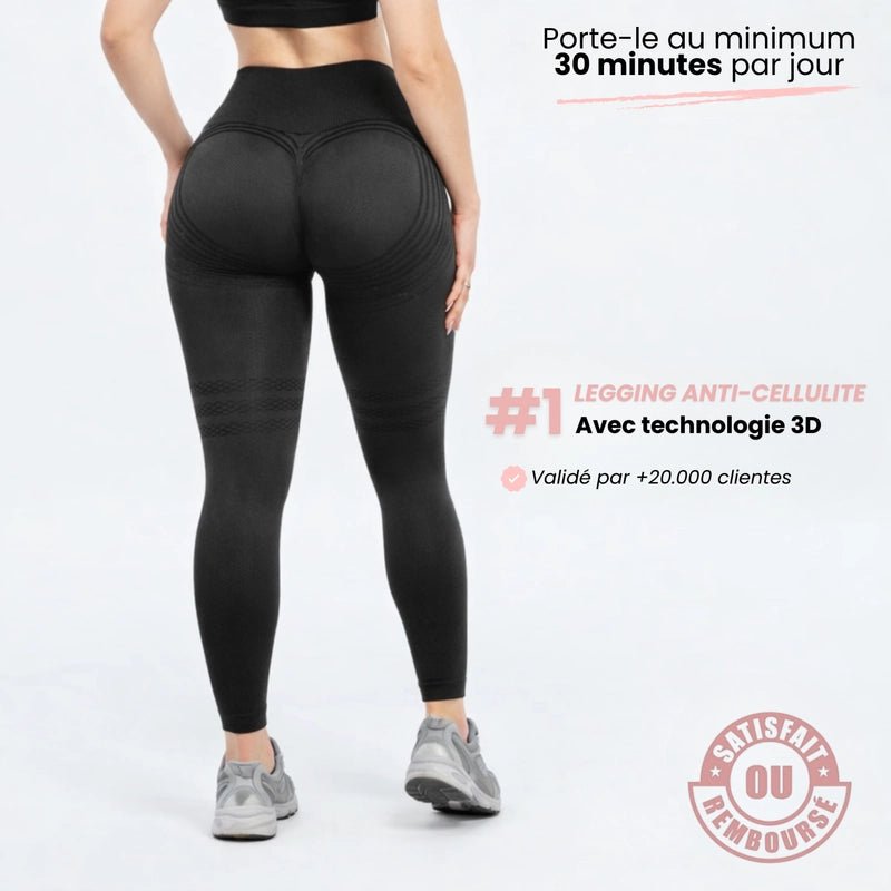 Leggings 3D Ceralia® — Lisse et Sculpte compression 3D sculptant femme - Ceralia